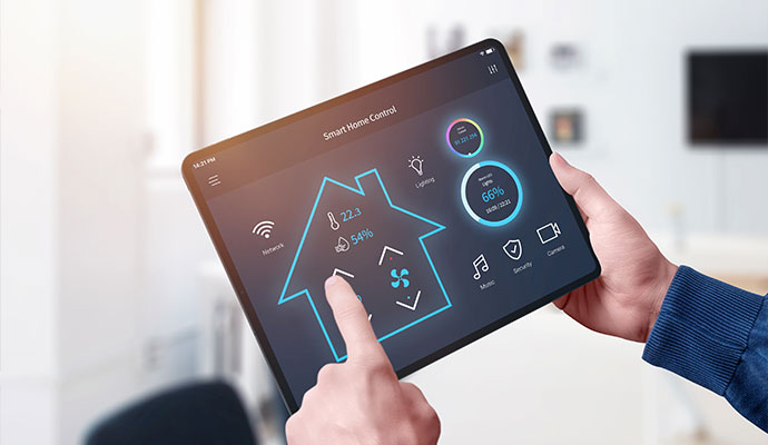 Tablet-based smart home control interface