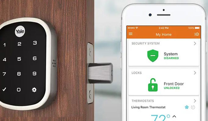 Integrated smart home security and thermostat control