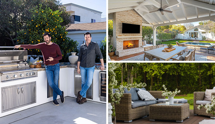 American Security Devices owners showing outdoor kitchen units