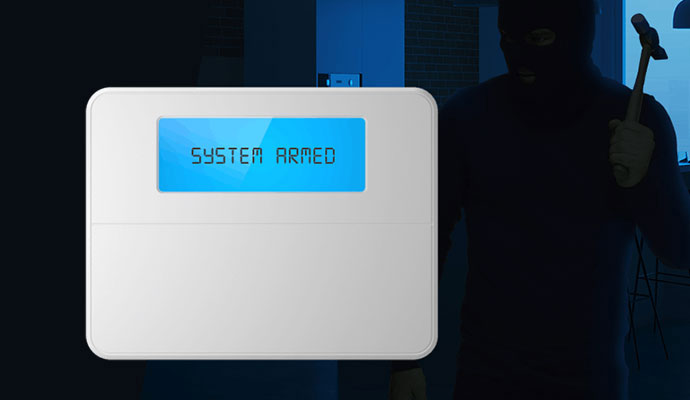 Burglary alarm system device