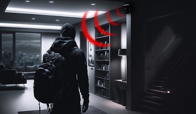 Burglary detection alarm system