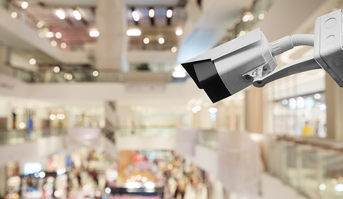 Commercial retail store surveillance camera