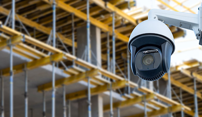 Construction site security cameras