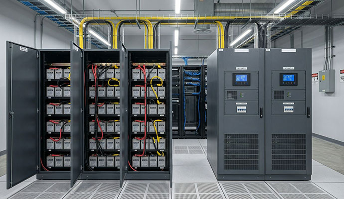 Data center UPS battery backup system