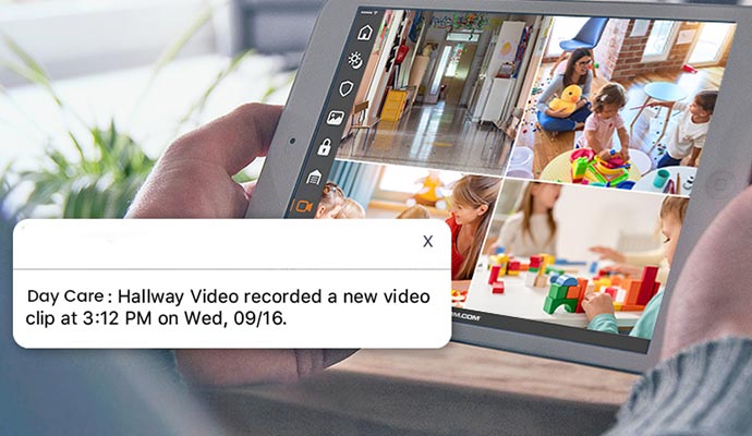 Daycare real time monitoring