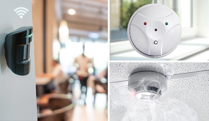 Collage of different security devices