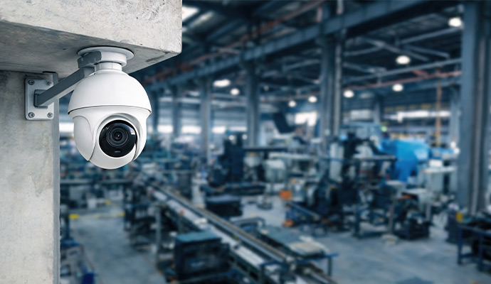 Factory indoor IP dome security camera