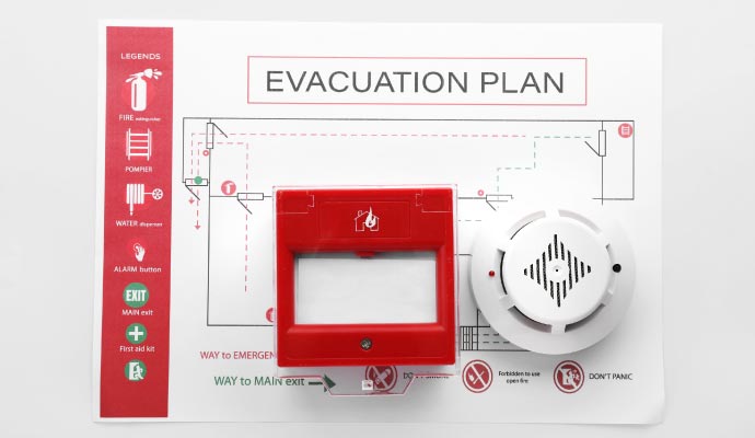Fire alarm audio evacuation system