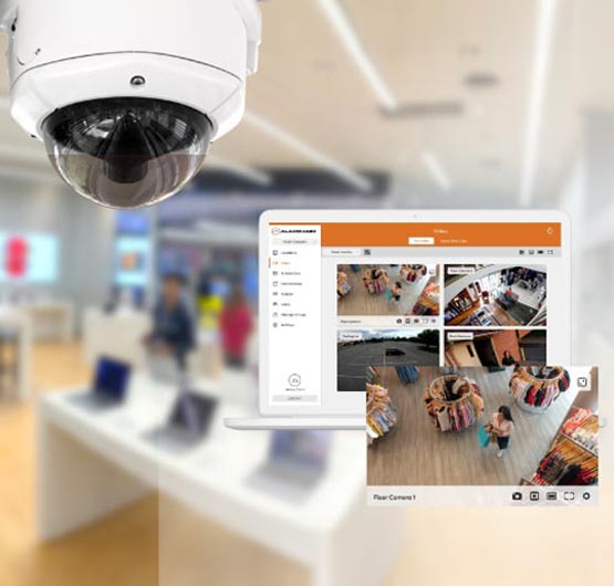 Indoor security camera for business