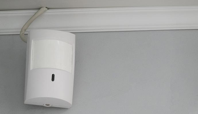 Installed motion sensor