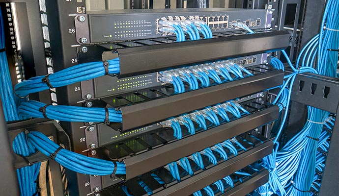 Network switch rack mount