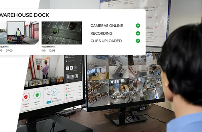 Person monitoring real time activities on multiple devices for different industries