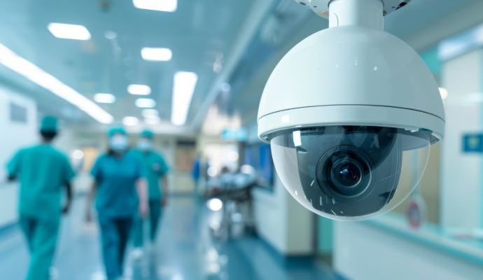 Security camera installed in hospital Security camera installed to enhance safety of patients and staff