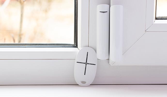 Smart window sensor system for security