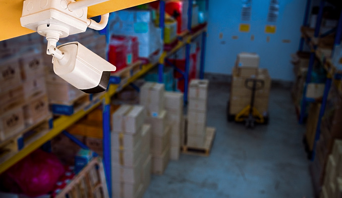 Warehouse storage HD security camera