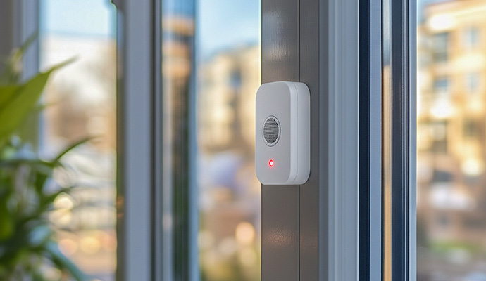 Window glass break detector sensor