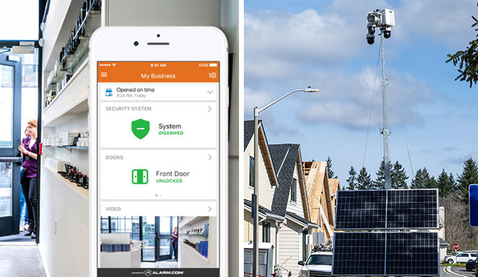 Collage business monitoring and surveillance camera