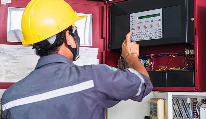 Fire alarm maintenance service