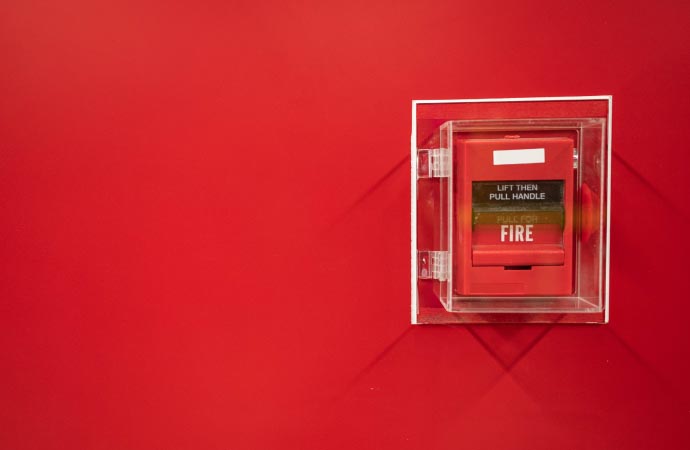 fire alarm in commercial space