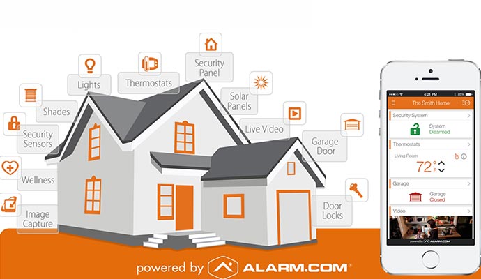 Illustration of a home automation system