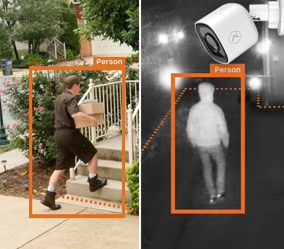 Day/night camera view demonstration