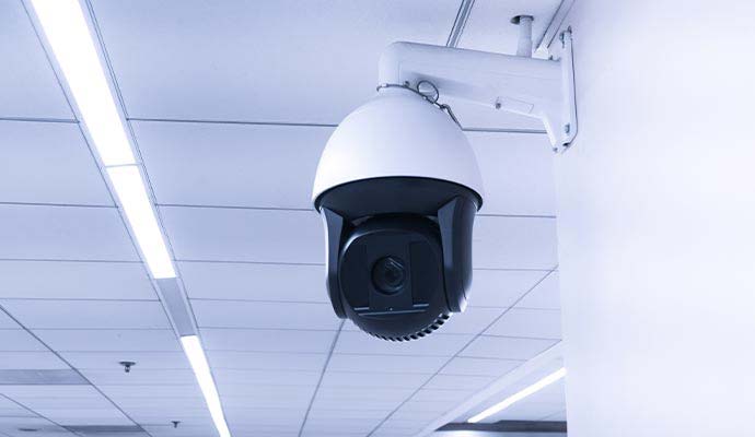 Installed PTZ camera