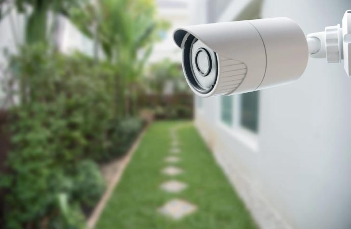 cctv installed in front if house