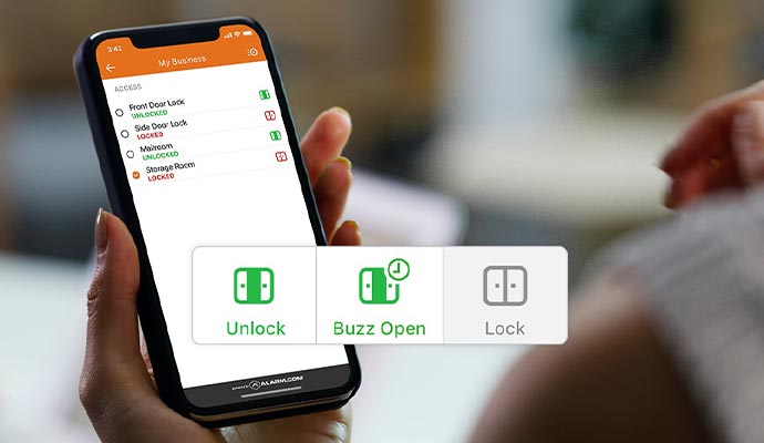 Mobile door access control app
