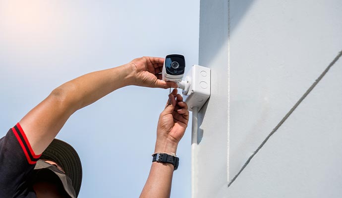 Outdoor camera installation service