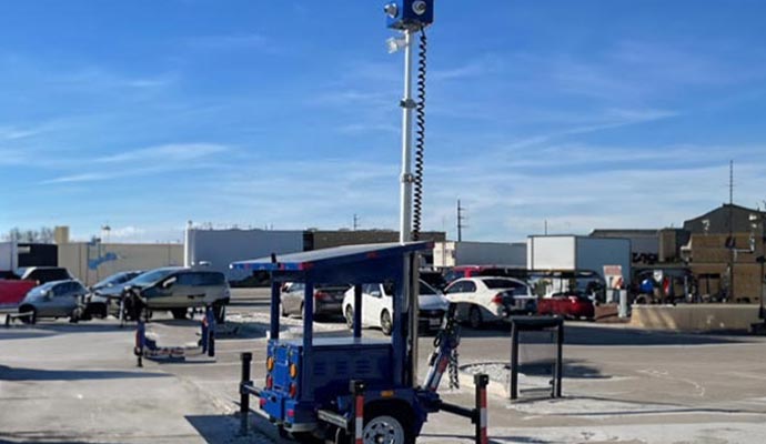 Installed smart generator for portable surveillance systems