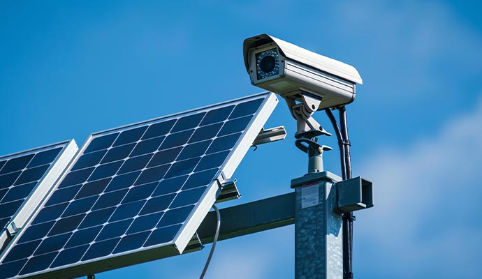 Solar-Powered Security Camera Installation in DFW