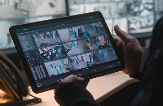 using tablet for monitoring
