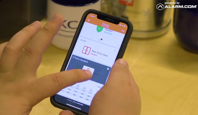 Remote security monitoring smartphone app benefits.