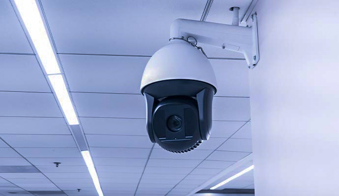 Ceiling-mounted PTZ surveillance camera