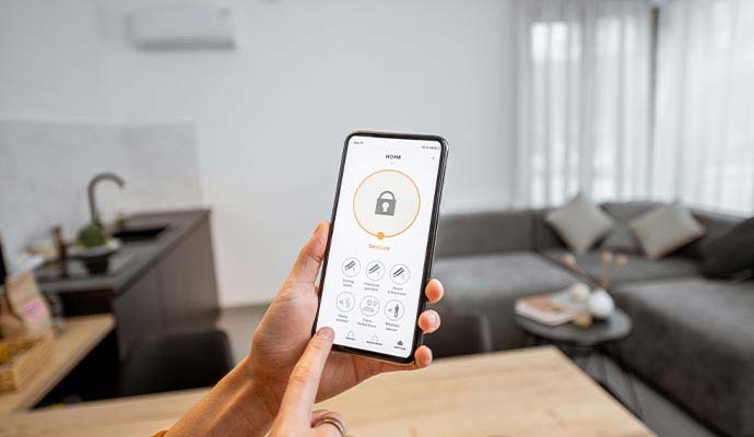 Smart home security app